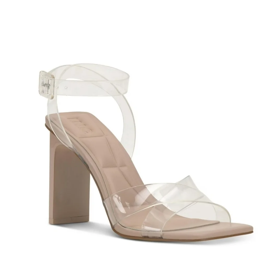 INC Women's Averna Criss- Cross Front Ankle Strap Clear Heel, Size 8.5M - Picture 2 of 9